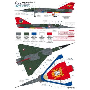 Syh@rt Decals Mirage IVP #23 AV "50 years EB 2/91 Bretagne" 1942-1992 - 1:72