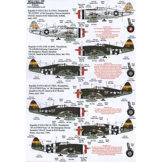 Xtradecal Republic P-47D Thunderbolt. They Also Serve. 5th Emergency Rescue Squadron (5) - 1:72