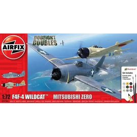 Airfix Airfix - F4F-4 Wildcat Mitsubishi Zero Dogfight Doubles - 1:72