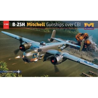 Hong Kong Models North American Aviation B-25H Mitchell "Gunships" over CBI - 1:32