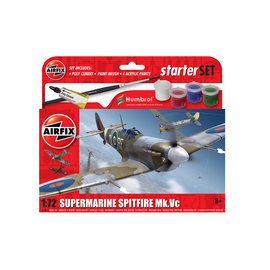 Airfix Airfix - Supermarine Spitfire MkVc Small Starter Set - 1:72