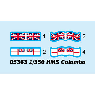Trumpeter brit. leichter Kreuzer HMS Colombo - 1:350