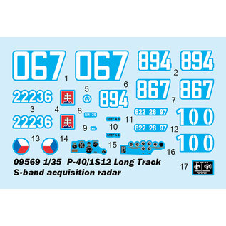 Trumpeter Soviet P-40/1S12 Long Track S-band acquisition radar - 1:35