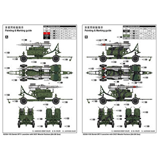 Trumpeter Soviet 5P71 Launcher with 5V27 Missile Pechora (SA-3B Goa) - 1:35