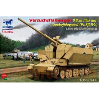 Bronco Models Versuchsflakwagen 8.8cm Flak auf Sonderfahrgestell (Pz.Sfl.IVc) - 1:35