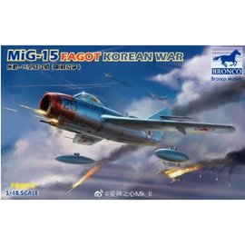 Bronco Models Bronco Models - Mikoyan-Gurevich MiG-15 "Fagot" Korean War - 1:48