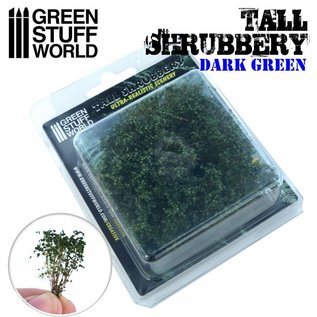 Green Stuff World hohes Gebüsch, dunkelgrün / tall shrubbery