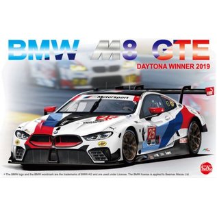 NuNu Model Kit BMW M8 GTE 2019 24 Hours of Daytona Winner - 1:24