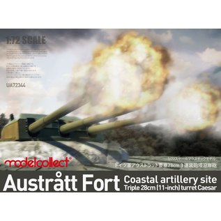 Modelcollect Austrått fort coastal artillery site triple 28cm turret Caesar - 1:72