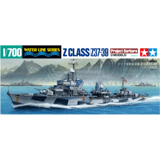 TAMIYA dt. Z-Klasse Zerstörer (Z-37-39 "Projekt Barbara") - Waterline No. 908 - 1:700