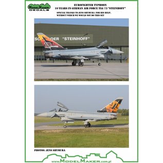 Modelmaker Decals Eurofighter Typhoon 10 Years in German Air Force TLG 73 "Steinhoff” - 1:72