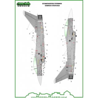 Modelmaker Decals Eurofighter Typhoon 10 Years in German Air Force TLG 73 "Steinhoff” - 1:72