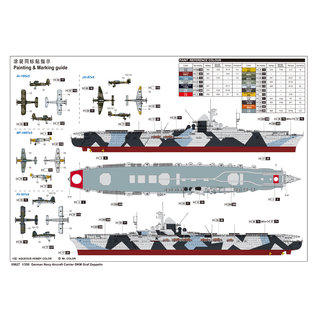 Trumpeter dt. WKII Flugzeugträger Graf Zeppelin - 1:350