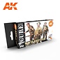 AK Interactive 3rd Gen. Acryl. Set "WWII British Uniform Colors"