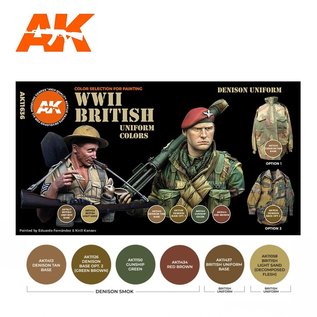 AK Interactive 3rd Gen. Acryl. Set "WWII British Uniform Colors"