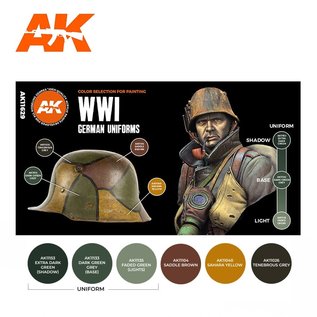 AK Interactive 3rd Gen. Acryl. Set "WWI German Uniforms"