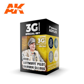 AK Interactive AK Interactive - 3rd Gen. Acryl. Set "WWII Luftwaffe Pilot Uniform Colors"