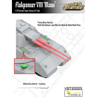 VESPID Models Flakpanzer VIII "Maus" - German super heavy AA tank - 1:72