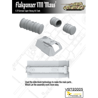 VESPID Models Flakpanzer VIII "Maus" - German super heavy AA tank - 1:72