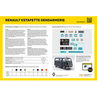 Heller Renault Estafette Gendarmerie (neue Form) - 1:24