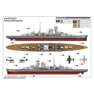 Trumpeter dt. schwerer Kreuzer Blücher - 1:350