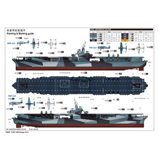 Trumpeter amerik. Flugzeugträger USS Ranger (CV-4) - 1:350