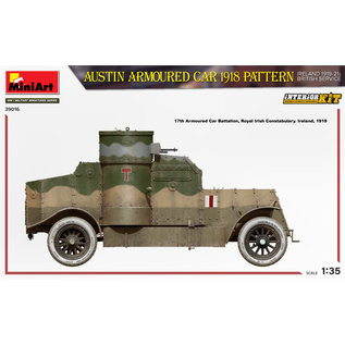 MiniArt Austin Armoured Car 1918 Pattern - Ireland 1919 - 21 British Service - w/Interior kit - 1:35