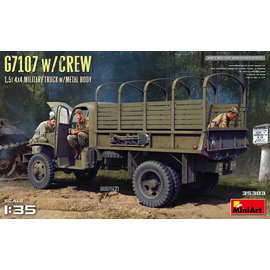 MiniArt MiniArt - G7107 w/Crew 1,5t 4x4 Cargo Truck w/metal body - 1:35