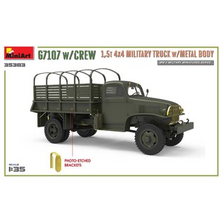 MiniArt G7107 w/Crew 1,5t 4x4 Cargo Truck w/metal body - 1:35