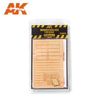AK Interactive Laser cut wooden box 003 / Holzkisten - 1:35