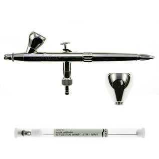 Harder & Steenbeck Airbrush Evolution Silverline Two in One