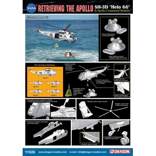 Dragon "Retrieving the Apollo" - Sikorsky SH-3D "Helo 66" & Command Module - 1:72