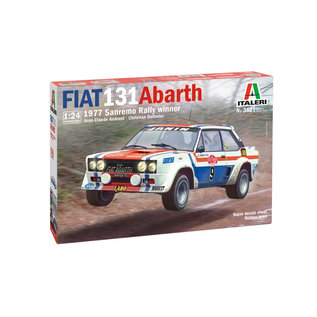 Italeri Fiat 131 Abarth 1977 Sanremo Rally Winner - 1:24