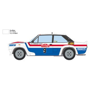 Italeri Fiat 131 Abarth 1977 Sanremo Rally Winner - 1:24