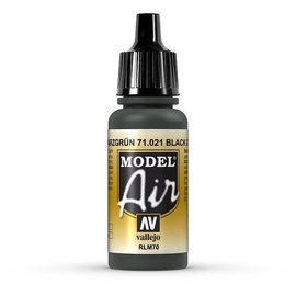 Vallejo Vallejo - Model Air 021 Black Green RLM70 - 17ml