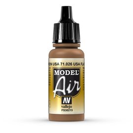 Vallejo Vallejo - Model Air 026 USA Flat Brown - 17ml