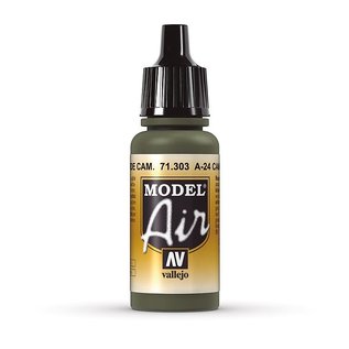 Vallejo Model Air 303 A-24M Camouflage Green - 17ml