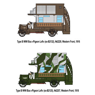 Roden WWI B-Type Bus "Pigeon Loft" - 1:72