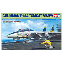 TAMIYA Tamiya - Grumman F-14A Tomcat (late ) "Carrier launch set" - 1:48