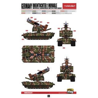 Modelcollect Rheintochter 1 - movable Missile launcher with E-100 body - 1:72