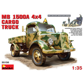 MiniArt MiniArt - MB 1500A 4x4 Cargo Truck w/Loading Crew - 1:35