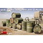 MiniArt U.S. Fuel Drums 55 Gals. - 1:35