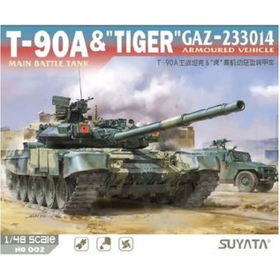 Suyata T-90A Main Battle Tank & "Tiger" Gaz-233014 Armoured Vehicle - 1:48