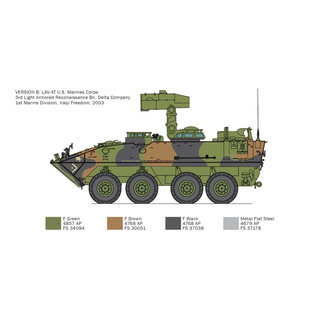 Italeri US LAV-25 T.U.A Light Armored Veh. - 1:35