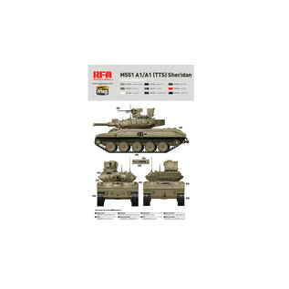 Ryefield Model amerik. M551A1 / A1 (TTS) Sheridan - 1:35