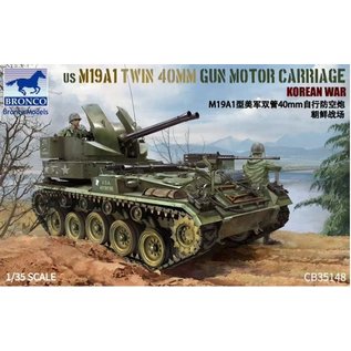 Bronco Models US M19A1 Twin 40 MM Gun Motor Carriage - Korean War - 1:35