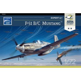 Arma Hobby Arma Hobby - North American P-51B/C Mustang - Expert Set - 1:72