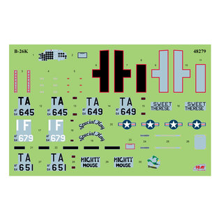 ICM Douglas B-26K Counter Invader w/ USAF Pilots & Ground Personnel - 1:48