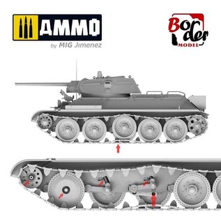 Border Model Soviet Tank T34E & T34-76 - Type1/Factory 112 - 2in1 - 1:35