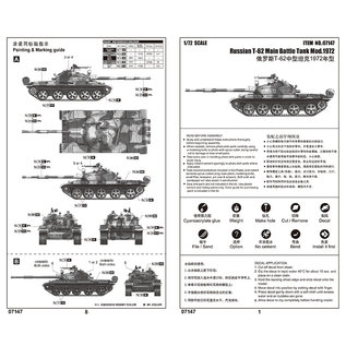 Trumpeter Russian MBT T-62 Mod. 1972 - 1:72